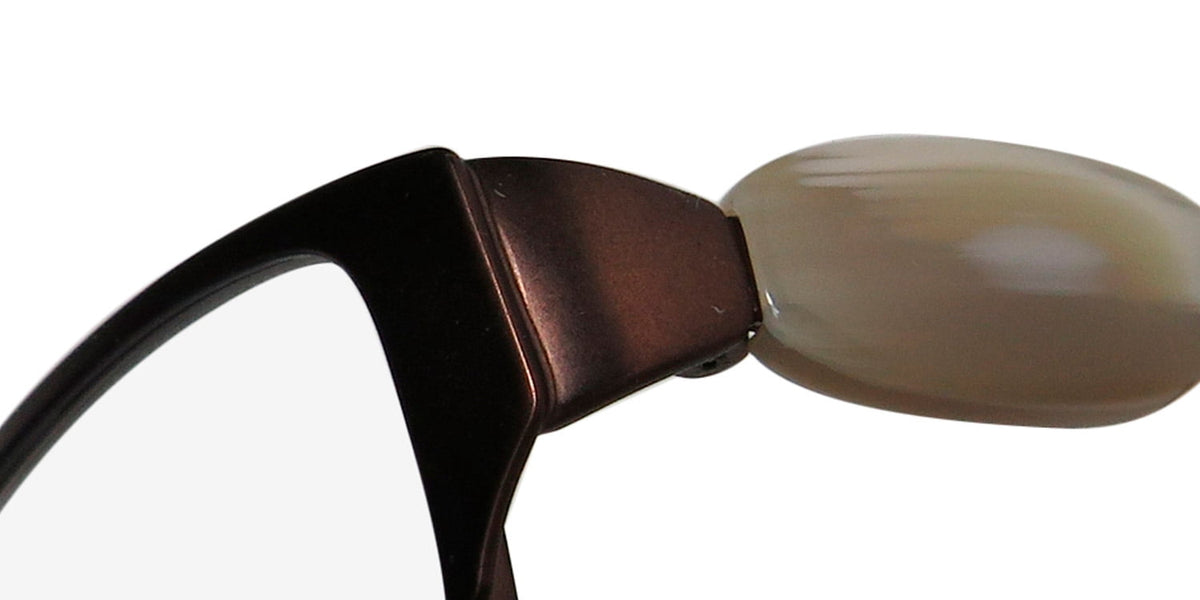 NEW VERA WANG LUXE ODILE WOMENS/LADIES DESIGNER FULL-RIM BROWN FRAME DEMO LENSES 49-15-130 EYEGLASSES/GLASSES