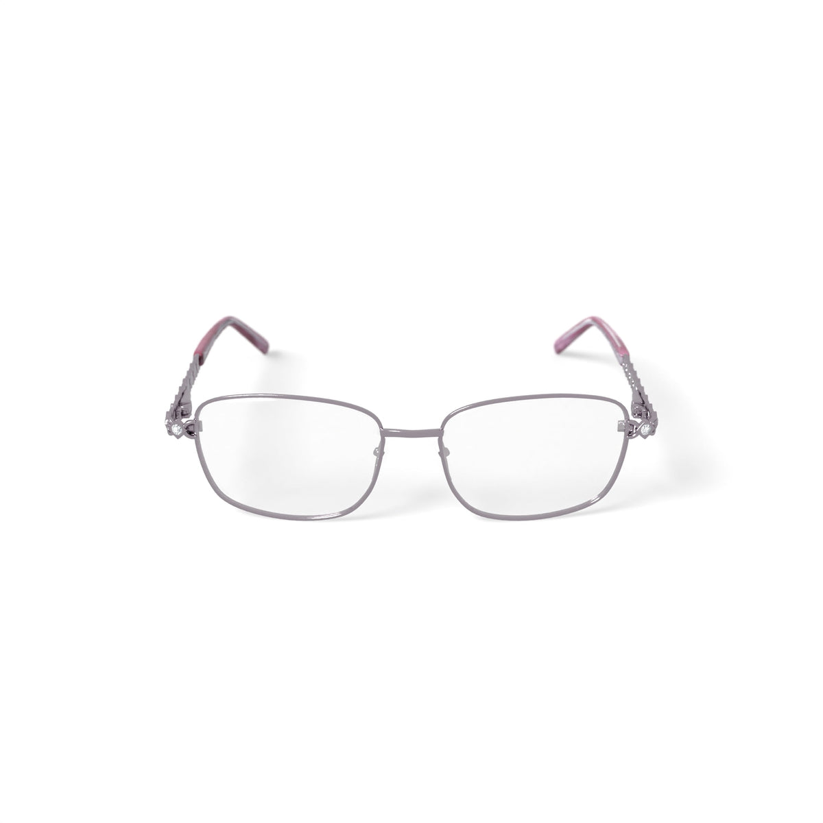 Madison Avenue Women's MAL109 Square Prescription Eyeglasses with Case, Shiny Blush