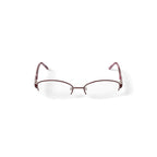Women's BR68 Oval Prescription Eyeglasses with Case, Burgundy