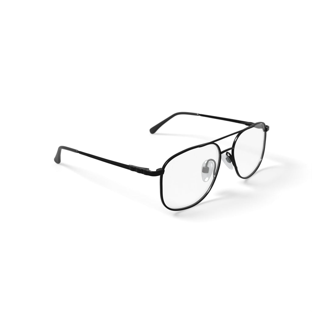 Men's ST143 Square Prescription Eyeglasses with Case, Gunmetal