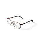 Women's Victoria Rectangular Prescription Eyeglasses with Case, Bronze/Tort