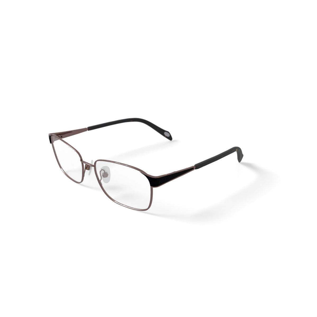 Women's Victoria Rectangular Prescription Eyeglasses with Case, Bronze/Tort