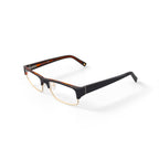 Men's RJ1038 Rectangular Prescription Eyeglasses with Case, Black/Gold