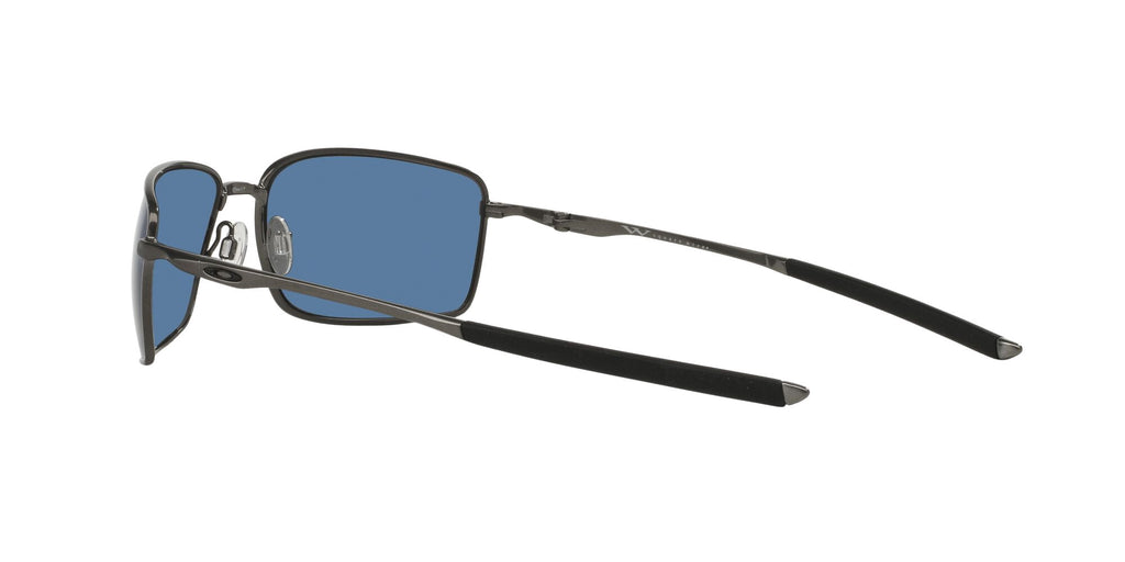Oakley Rectangular l Sunglasses with Case, Size 60, Ice Iridium/Cement