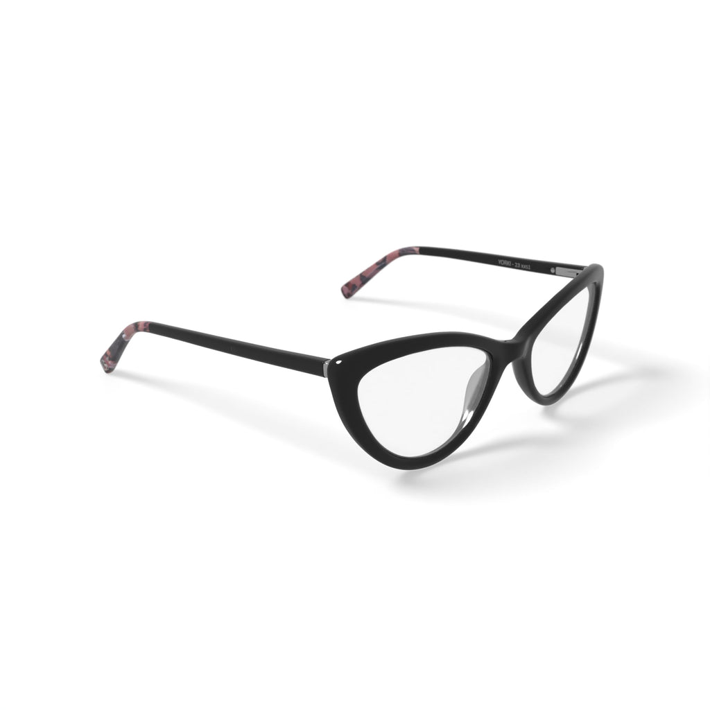 Women's Marlena Cat Eye Prescription Eyeglasses with Case, Black