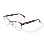 Kenneth Cole Women's KC0959-1 Browline Prescription Eyeglasses with Case, Burgundy