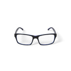 American Classics Men's Carter Square Prescription Eyeglasses with Case, Black/Blue