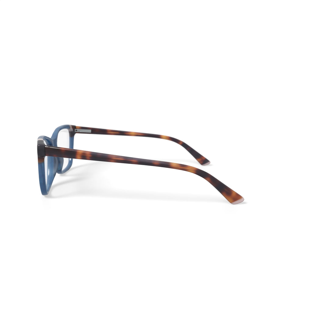 Women's MV025 Kelley Square Prescription Eyeglasses with Case, Blue