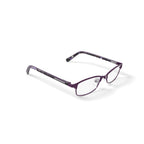 Women's HC21 Browline Prescription Eyeglasses with Case, Matte Dark Purple