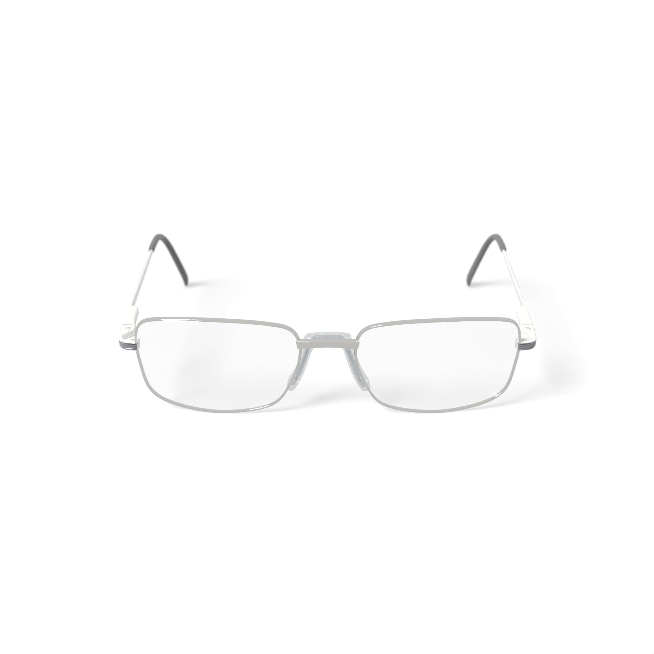 Men's STXL17 Square Prescription Eyeglasses with Case, Gunmetal