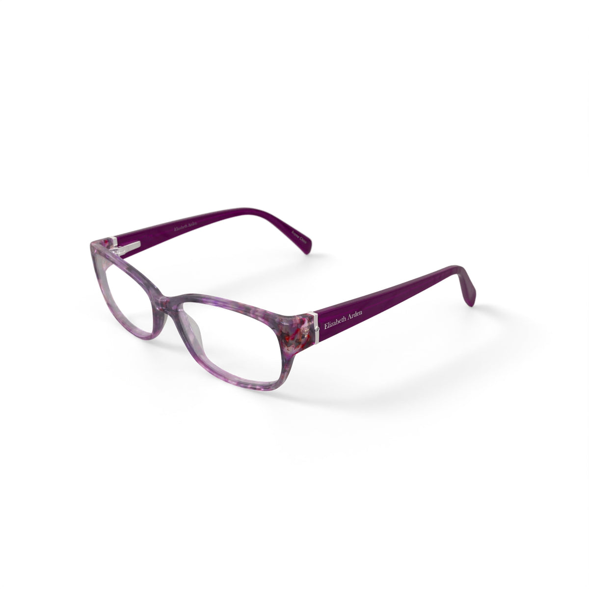 Elizabeth Arden Women's EA6060 Rectangular Prescription Eyeglasses with Case, Purple