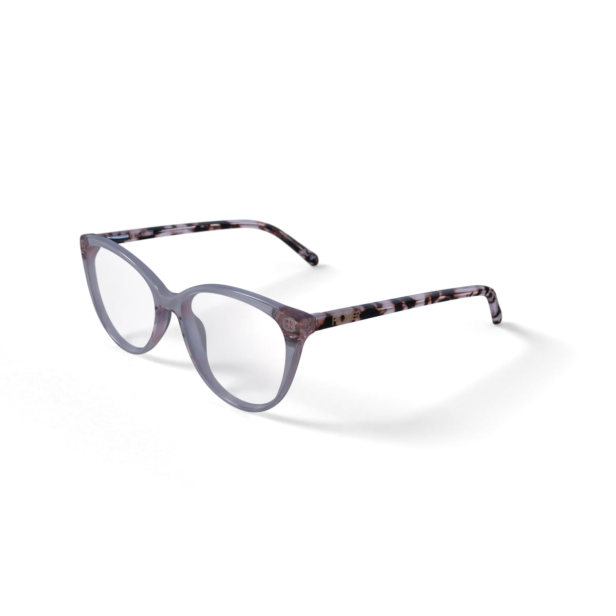 Flower Women's Rose Prescription Eyeglasses with Case, Nude Crystal