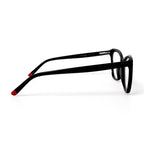 Women's MV021 Karen Cat Eye Prescription Eyeglasses with Case, Black