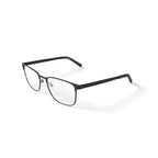 Men's MV010 Patrick Square Prescription Eyeglasses with Case, Black