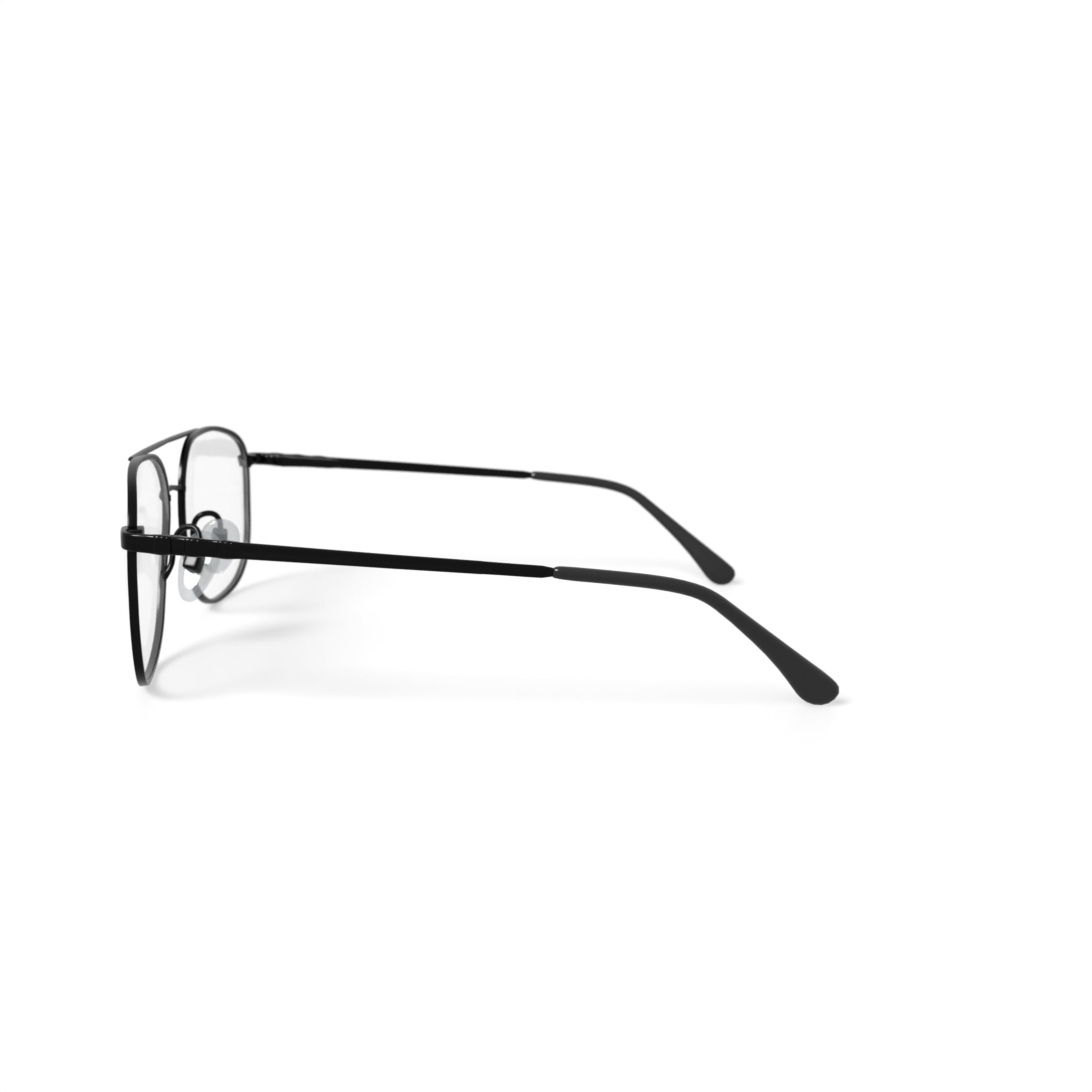 Men's ST143 Square Prescription Eyeglasses with Case, Gunmetal