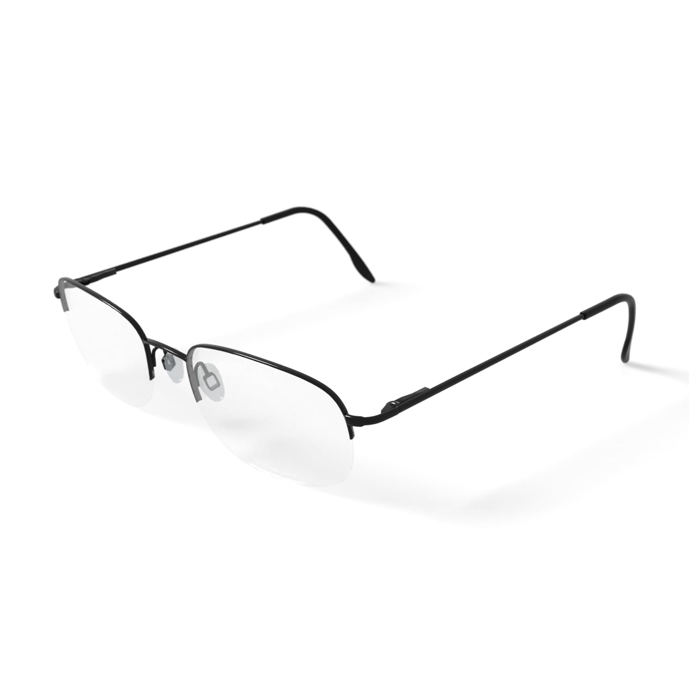 Men's ST228 Rectangular Prescription Eyeglasses with Case, Gray