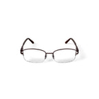 Women's BR60 Square Prescription Eyeglasses with Case, Beige