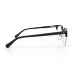 True Religion Men's T008 Browline Prescription Eyeglasses with Case, Black