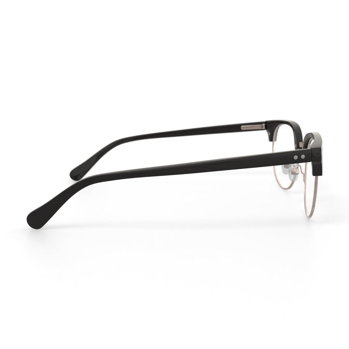 True Religion Men's T008 Browline Prescription Eyeglasses with Case, Black
