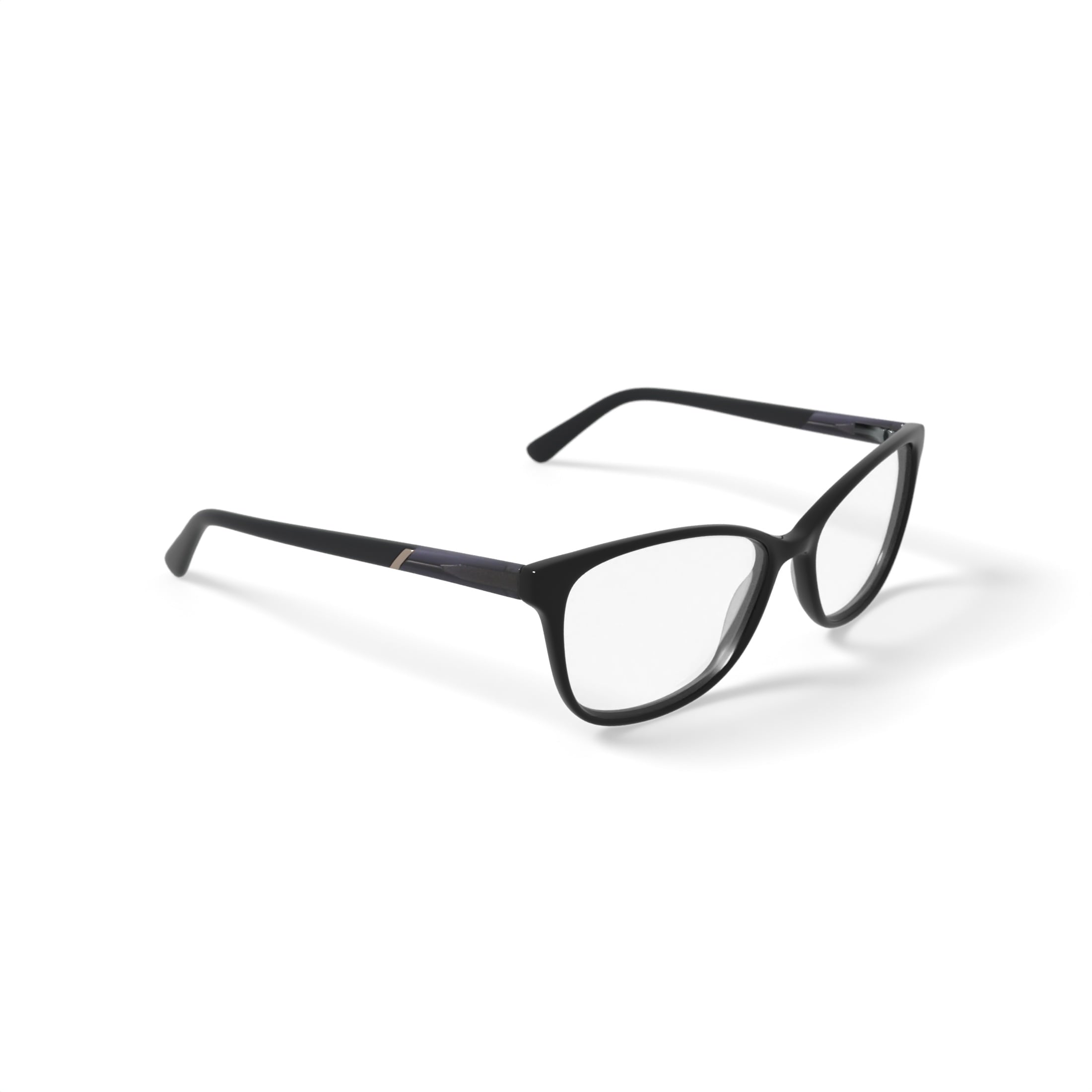 Women's MJ07322 Square Prescription Eyeglasses with Case, Black