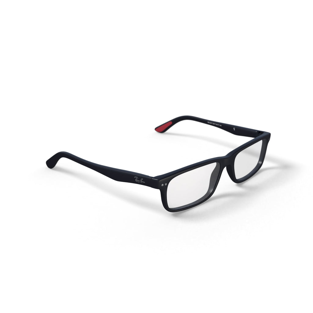  Unisex Size 54 Rectangular RB5277 Optics Prescription Eyeglasses with Case, Sand Black