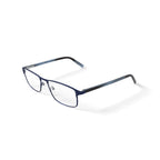 Men's BE156 Oleander Rectangular Prescription Eyeglasses with Case, Navy Blue