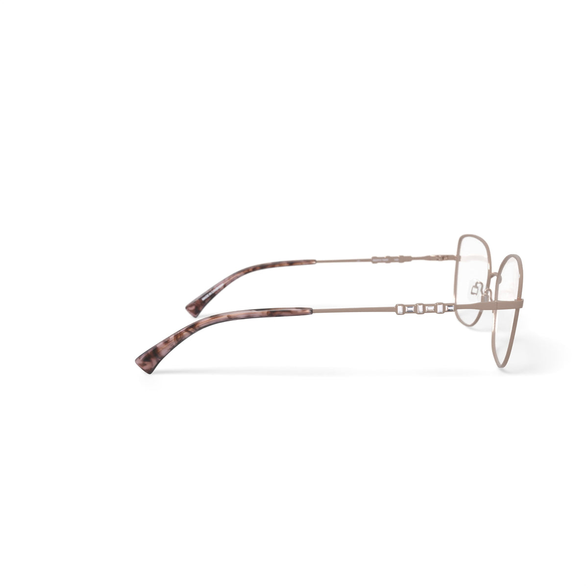 Women's MC012 Tori Cat Eye Prescription Eyeglasses with Case, Rose Gold