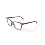 Women's HCV16 Square Prescription Eyeglasses with Case, Crystal Pink