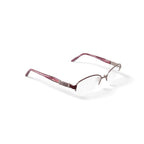 Women's BR68 Oval Prescription Eyeglasses with Case, Burgundy