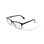 M America Men's Benson Square Prescription Eyeglasses with Case, Black Gradient