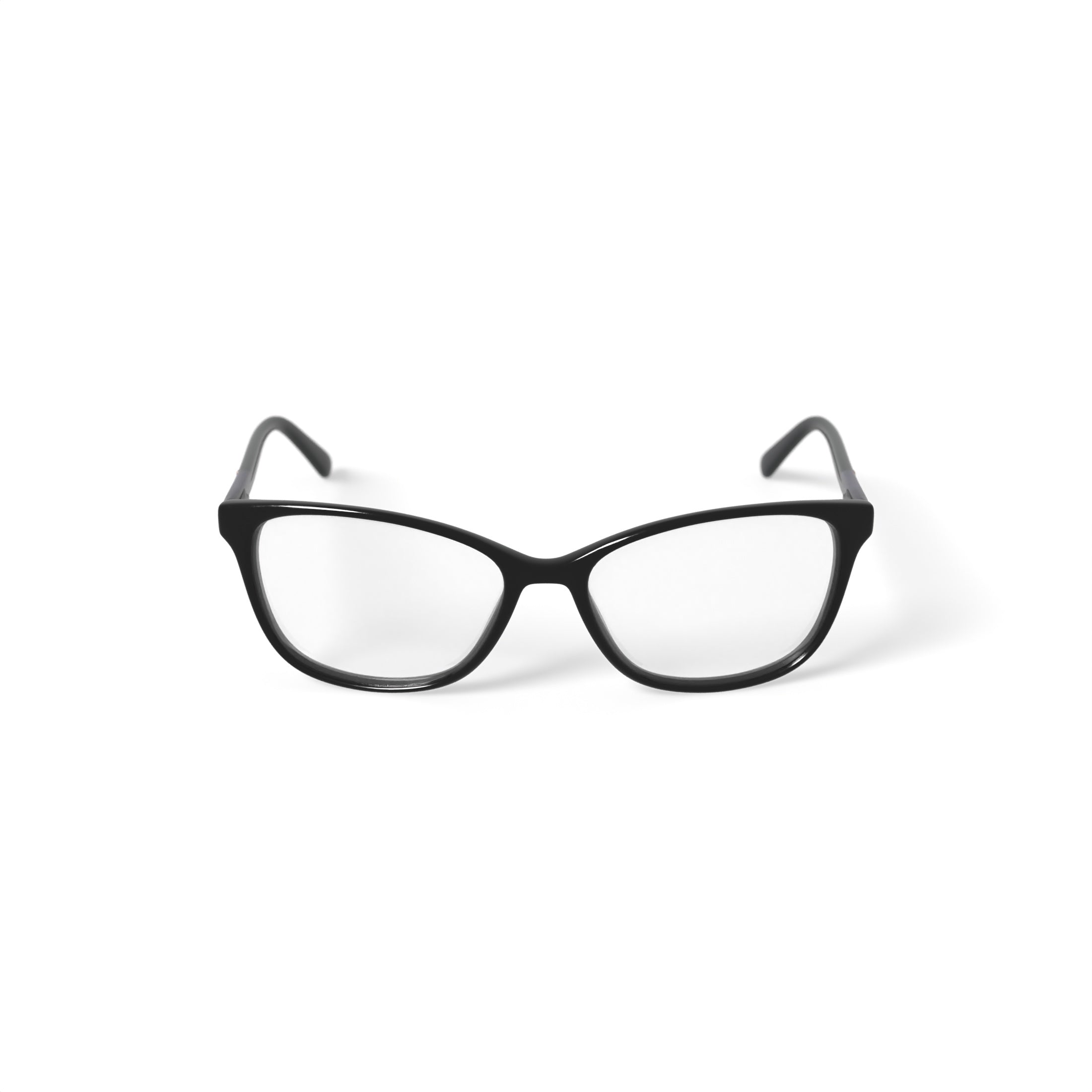 Women's MJ07322 Square Prescription Eyeglasses with Case, Black