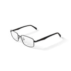 Men's Patriot Square Prescription Eyeglasses with Case, Gunmetal