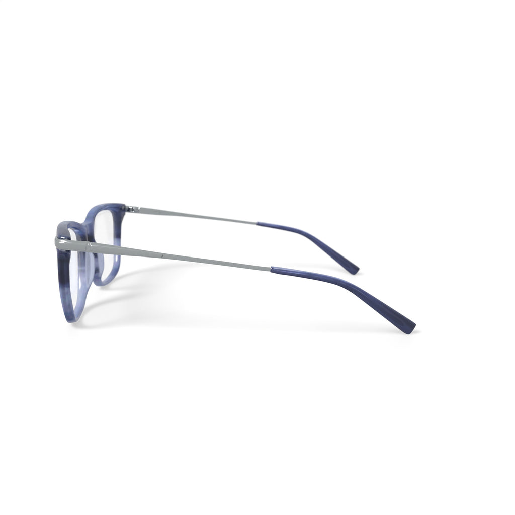 Men's MV011 Liam Square Prescription Eyeglasses with Case, Blue Gradient