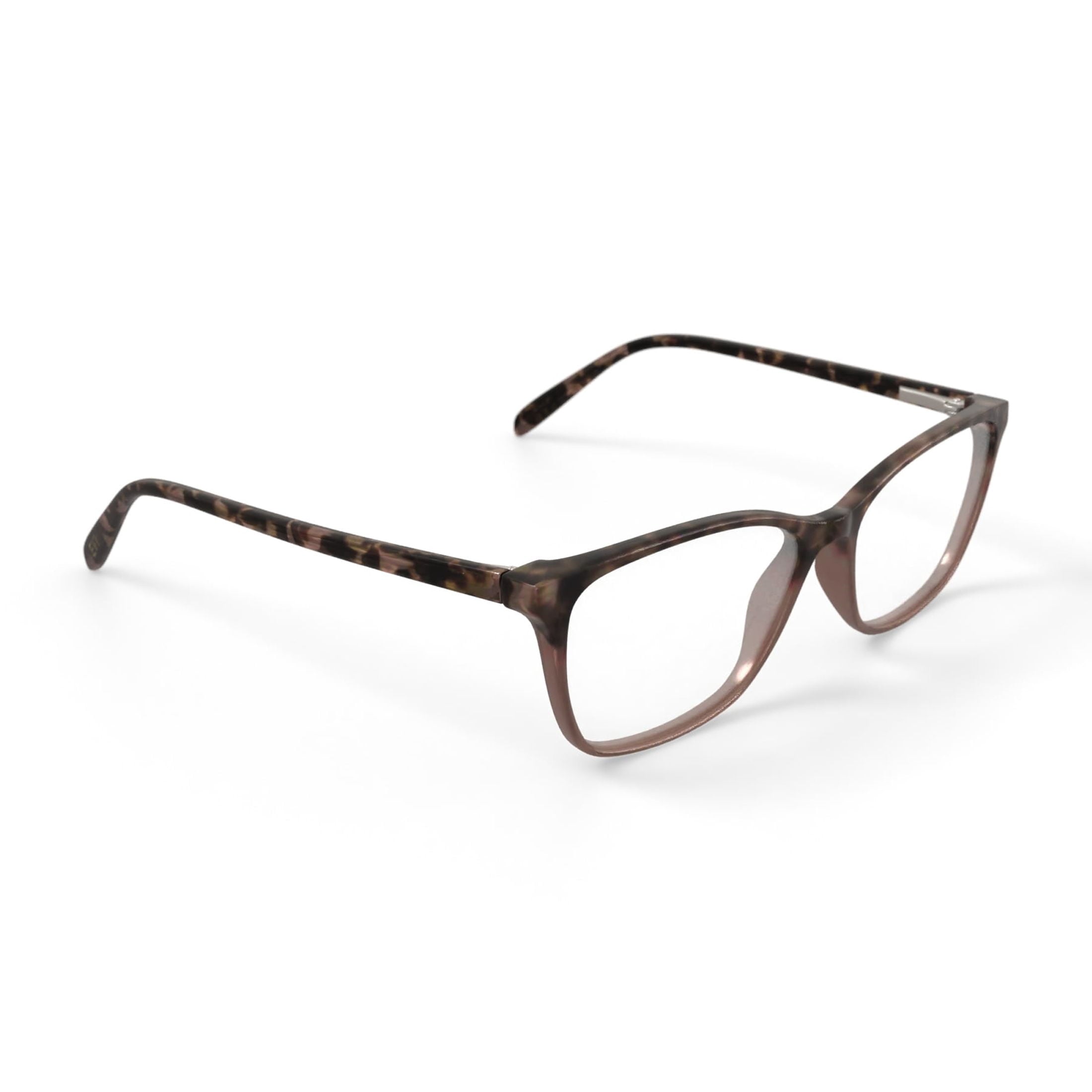 EV1 Ellen DeGeneres Women's Bette Square Prescription Eyeglasses with Case, Tortoise Gradient