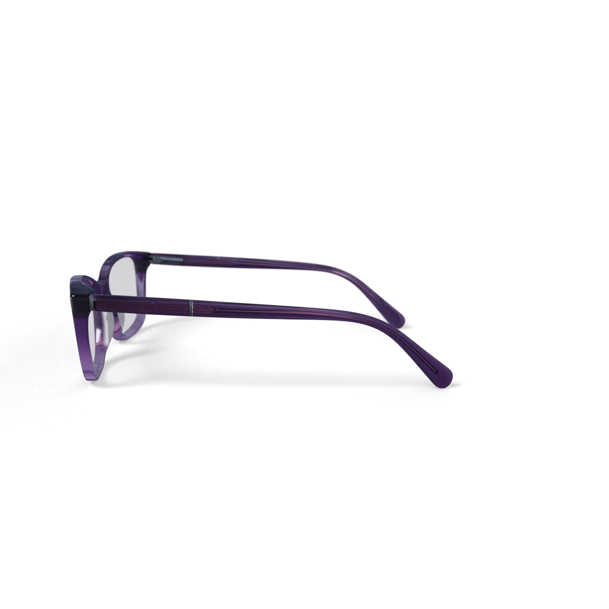 Women's Kollie Square Prescription Eyeglasses with Case, Purple