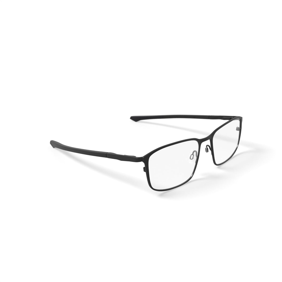 Men's MC001 James Square Prescription Eyeglasses with Case, Matte Black