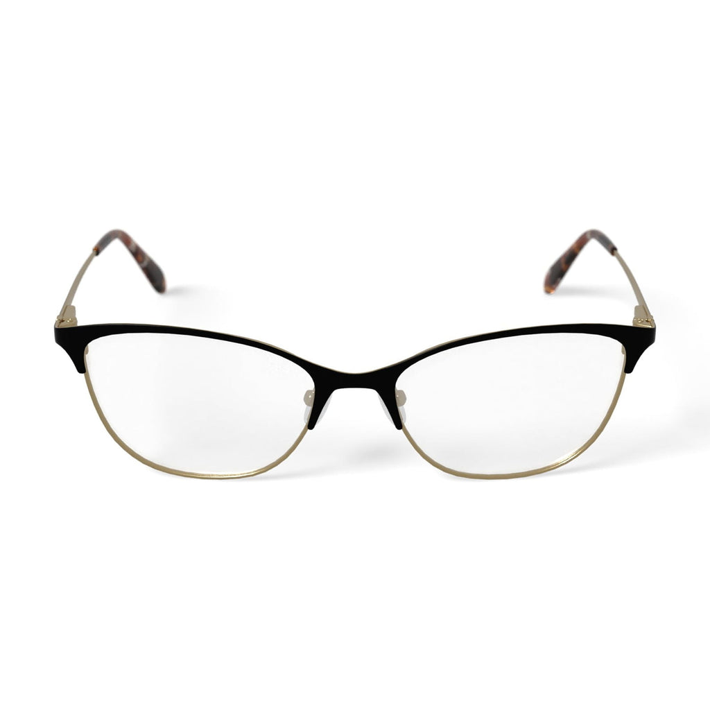 Women's AF315 Cat Eye Prescription Eyeglasses with Case, Brown