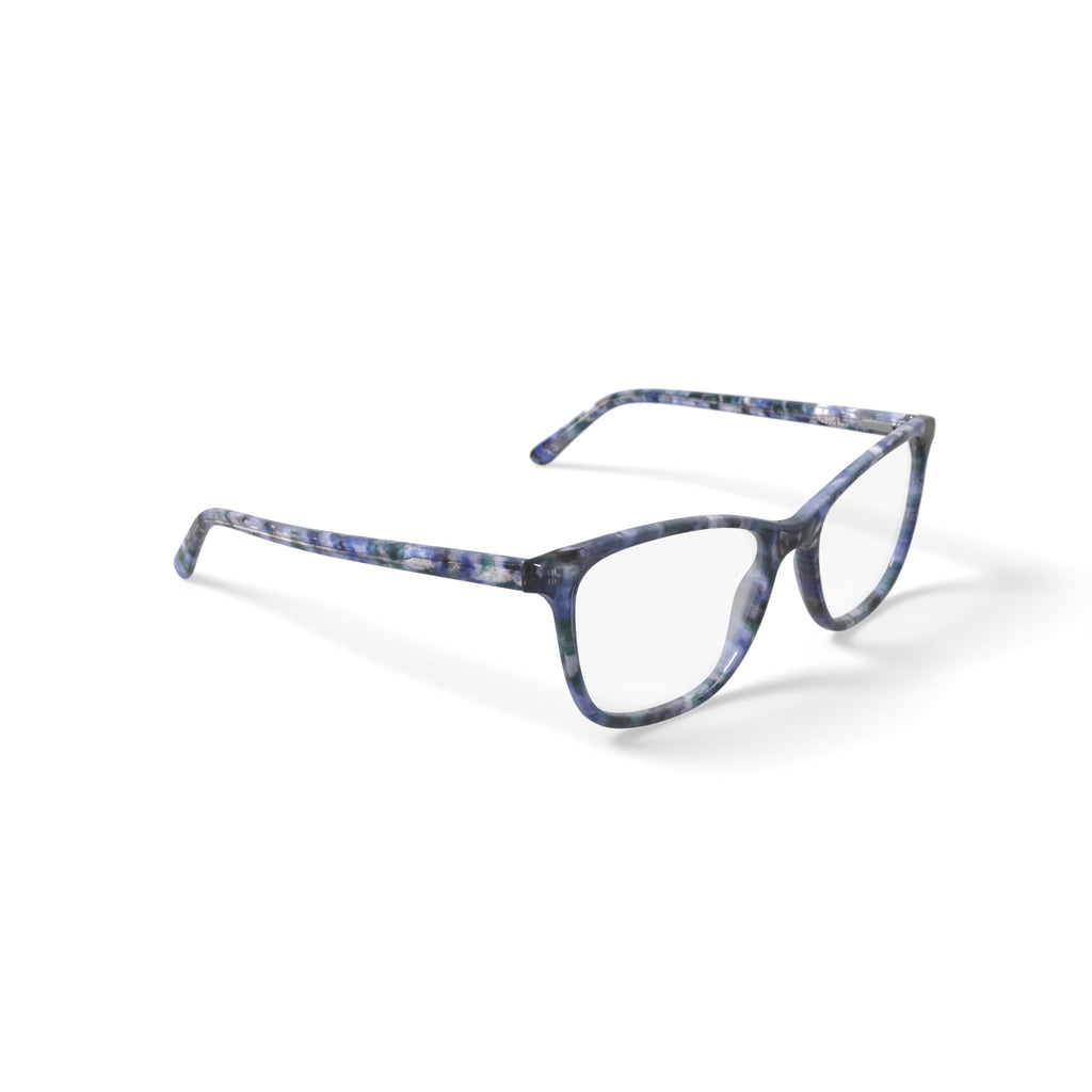 Women's MV024 Cheryl Square Prescription Eyeglasses with Case, White Tortoise