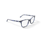 Women's MV024 Cheryl Square Prescription Eyeglasses with Case, White Tortoise