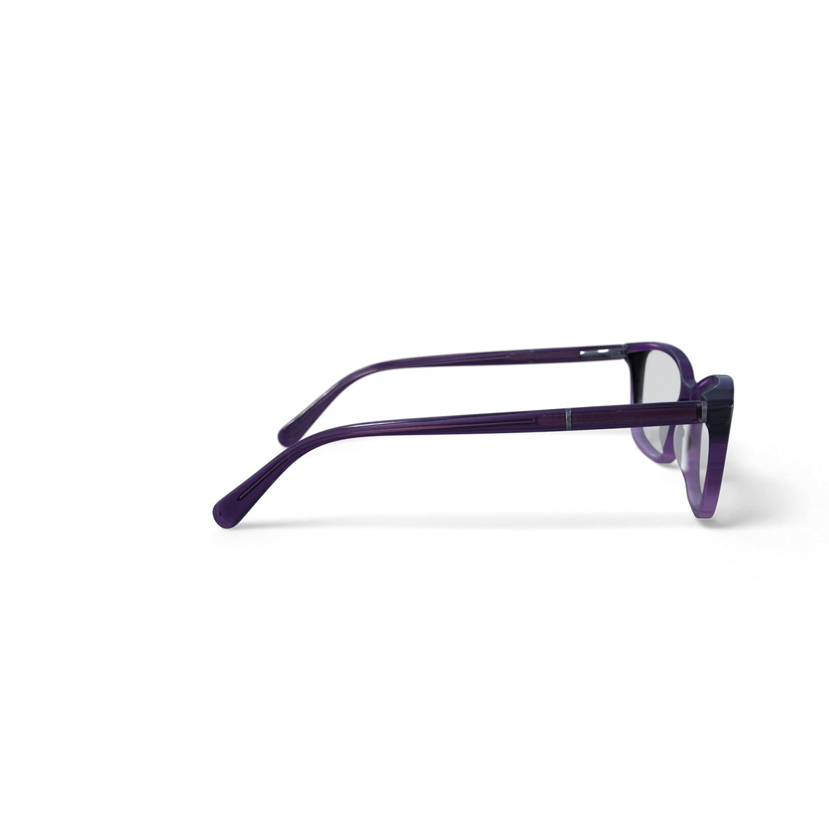 Women's Kollie Square Prescription Eyeglasses with Case, Purple