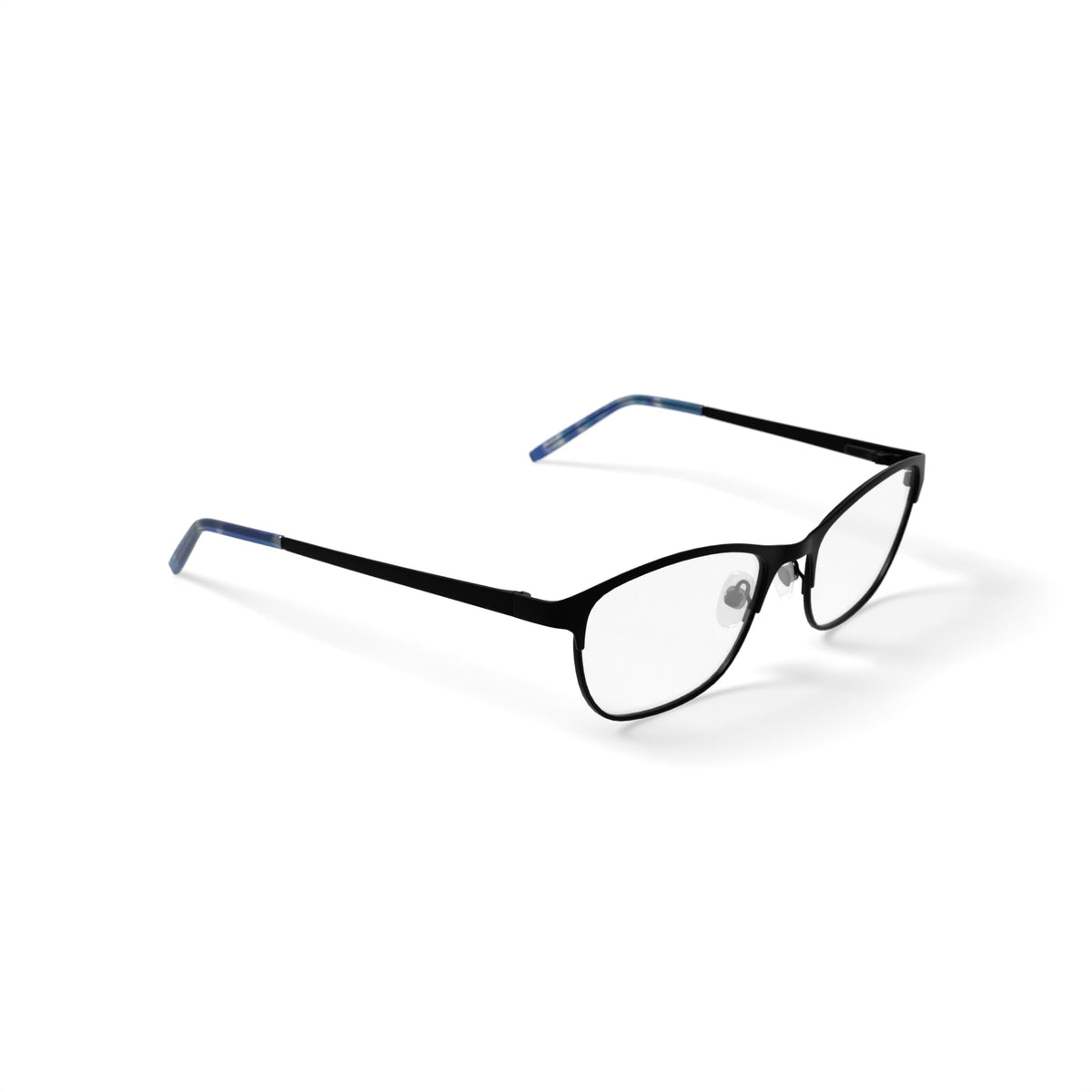 Women's HC45 Square Prescription Eyeglasses with Case, Blue