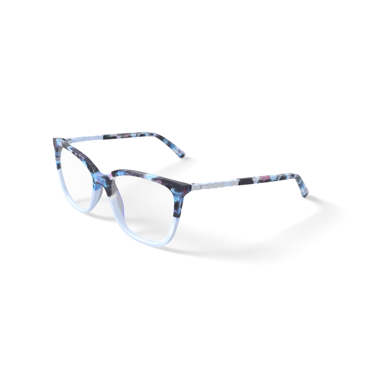 Bebe Women's BB4191 Prescription Eyeglasses with Case, Blue Gradient