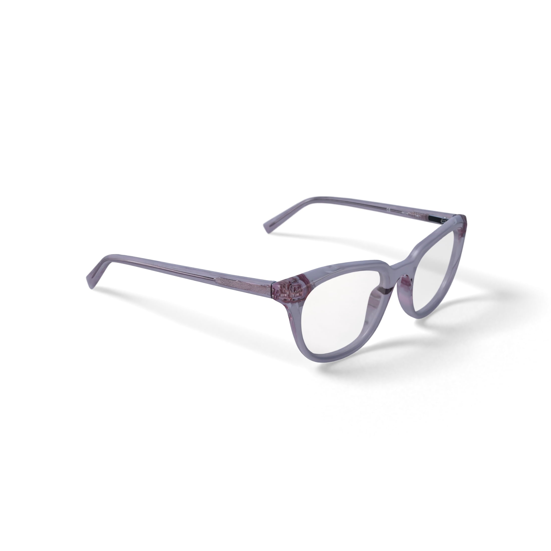 Women's Lucia Square Prescription Eyeglasses with Case, Pink Crystal