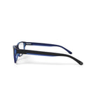 American Classics Men's Carter Square Prescription Eyeglasses with Case, Black/Blue