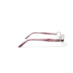 Women's BR68 Oval Prescription Eyeglasses with Case, Burgundy