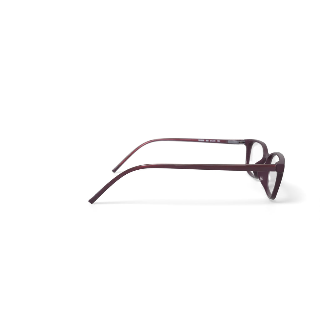 Women's DK5006 Prescription Eyeglasses with Case, Burgundy