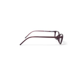 Women's DK5006 Prescription Eyeglasses with Case, Burgundy