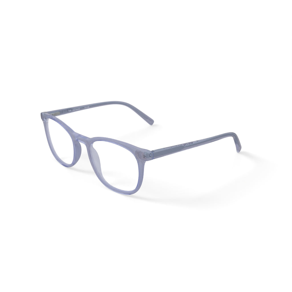 Men's BE31 Yucca Round Prescription Eyeglasses with Case, Crystal