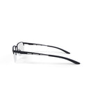 Men's Greg Rectangular Prescription Eyeglasses with Case, Gunmetal