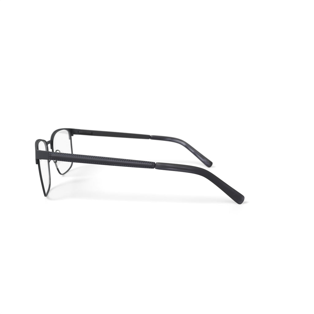 Men's MV010 Patrick Square Prescription Eyeglasses with Case, Black